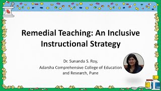 Remedial Teaching  An Inclusive Instructional Strategy English [upl. by Won77]