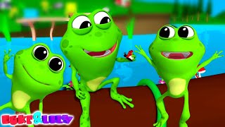 Five Little Speckled Frogs Nursery Rhymes And Baby Songs by Luke And Lily [upl. by Drahsir]