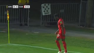 Alphonso Davies vs Aruba World Cup qualifying 06062021 [upl. by Mcnamee]