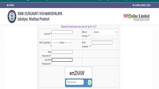 RDVV SIS Registration  RANI DURGAVATI VISHWAVIDYALAYA Jabalpur  Student Infoemation System  Login [upl. by Sixla]