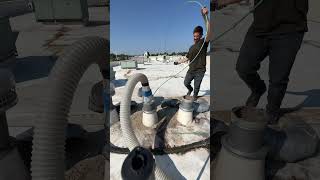 Quick and easy dryer vent cleaning job in the books dryerventcleaning diy hvac electrician [upl. by Ardnal]