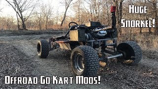 420cc Lifted Go Kart Gets OffRoad Upgrades [upl. by Eelahs]