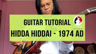 Hidda Hiddai 1974 AD Guitar Tutorial by Phiroj Shyangden [upl. by Marcelline]