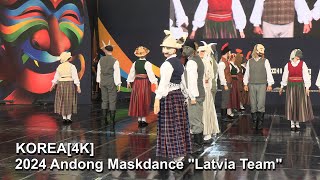 KOREA4K 2024 Andong International Maskdance FestivalLatvia quotBalvi amp Aluksne Latviaquot [upl. by Wernda877]