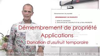 Donation dusufruit temporaire  abus de droit fiscal [upl. by Aven35]