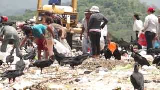 Niños en Honduras trabajan recogiendo desperdicios en basurero a cielo abierto [upl. by Sulecram]