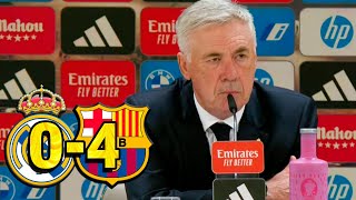 Rueda prensa ANCELOTTI REAL MADRID 04 FC BARCELONA [upl. by Gemina]