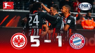 Eintracht Frankfurt  Bayern Múnich 51  GOLES  Jornada 10  Bundesliga [upl. by Benoite912]