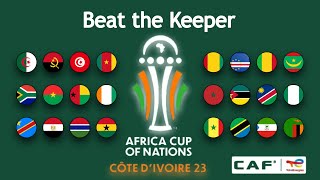 African Cup of Nations 2023  AFCON Beat the Keeper Marble Race [upl. by Ydahs857]