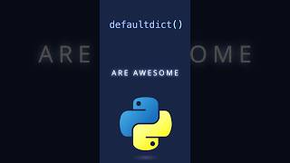 Why is defaultdict in python so useful coding python programming pythonprogramming software [upl. by Aicek]