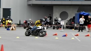 Maniabilité Moto  Notre Première Compet de Moto Gymkhana Officielle [upl. by Niledam]