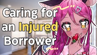 Caring for an Injured Borrower F4A Giantess ASMR Roleplay [upl. by Aronaele]