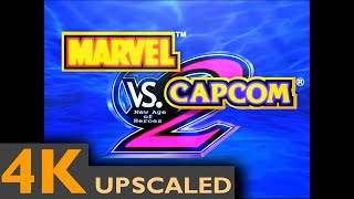 Marvel vs Capcom 2  INTRO ALL CHARACTERS  AI Upscaled 4K HD 60fps [upl. by Aesoh]