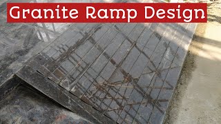 Granite Ramp Design Step by Step II Granite Fixing for Ramp [upl. by Eldridge]