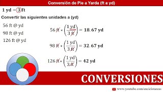 Pies a Yardas ft a yd  CONVERSIONES [upl. by Choong]