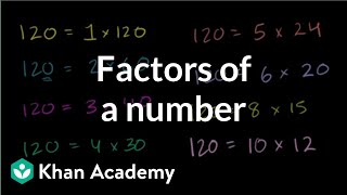 Finding factors of a number  Factors and multiples  PreAlgebra  Khan Academy [upl. by Ayifa572]