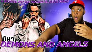 Deondre Reacts to A Boogie Wit Da Hoodie  Demons and Angels feat Juice WRLD  REACTION [upl. by Yrrek]