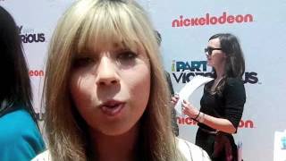 JENNETTE McCURDY at the iParty with Victorious Premiere [upl. by Dippold499]