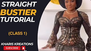 STRAIGHT BUSTIER BLOUSE TUTORIAL  BUSTIER TUTORIAL [upl. by Nelleoj]