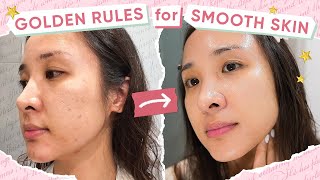 ✨Golden rules✨ for SMOOTH SKIN TEXTURE [upl. by Polard]