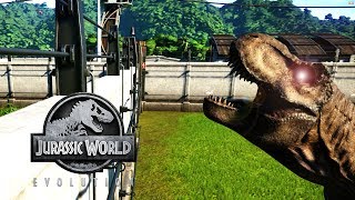 SE ESCAPAN LOS DINOSAURIOS CARNIVOROS GUARDA JURASSIC WORLD EVOLUTION [upl. by Audres]