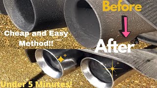 The Quickest amp Easiest Way to CleanPolish Your Exhaust Tips Under 5 Minutes [upl. by Toth171]