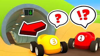 Helper Cars build a tunnel New episodes of Car cartoons for kids Street vehicles for kids [upl. by Sinnelg]