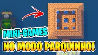 FORTNITE  4 MINI GAMES NO MODO PARQUINHO  PARTE 1 [upl. by Omissam464]