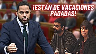 Ignacio Garriga VOX se pitorrea de los dos nuevos prófugos del Parlamento catalán [upl. by Skye]