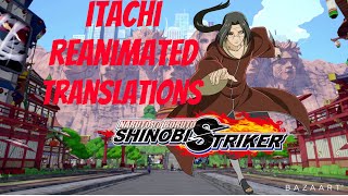 ￼￼Shinobi strikers￼ itachi reanimated Release date and translations￼ [upl. by Yonatan326]