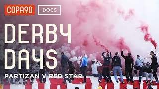 The Most Intense Atmosphere in Football  Partizan v Red Star  Derby Days [upl. by Herwig412]