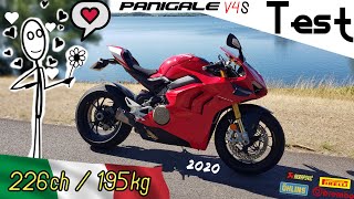 quotTestquot 226ch pour 195kg et pourtant elle est facile 🥰 quotDUCATI PANIGALE V4s de 2020quot [upl. by Huggins]