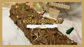 Bûche au chocolat  Box pâtisserie [upl. by Ahsinod]