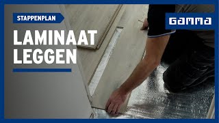 Laminaat leggen in 11 stappen  GAMMA België [upl. by Enneirb]