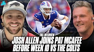 Josh Allen Opens Up About His Trash Talk Why Hes Having His Best Year amp More  Pat McAfee Show [upl. by Luba625]