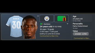 Can Patson Daka beat Erling Haaland  Football Manager 2024 [upl. by Kipper]