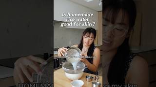 Is homemade rice water REALLY good for your skin 👀 ricewaterforface kbeautyskincare [upl. by Bevus847]