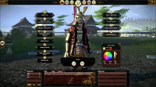 Shogun 2 Total War  Character Creation [upl. by Airalednac635]