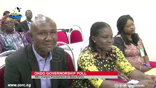 Ondo 2024 NBC charges media practitioners on ethics professionalism [upl. by Eyllib]