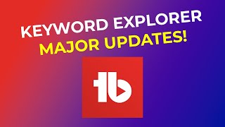 TubeBuddy Keyword Explorer MAJOR update  Keyword Research got easier [upl. by Adnarb]