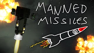 MANNED MISSILES in Space Engineers PVP [upl. by Unni]