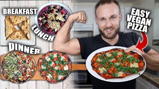 Full Day Of Eating  Easy Vegan Recipes 🍕 [upl. by Gilmore]