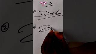 D sign  How to learn signature letter D How to sign D 😃👍 signature shortsviral simple [upl. by Polly16]