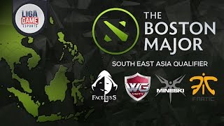 Dota 2  Mineski Faceless WG Fnatic  Boston Major SEA Playoffs [upl. by Haidabez514]