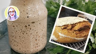 Sauerteig endlich meistern Dein EINFACHER Weg zum Anstellgut und hausgemachtem Brot 🏡🍞 [upl. by Ainomar]