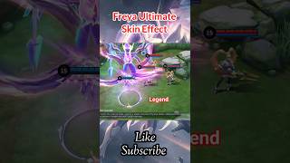 Freya Ultimate Skin Effect viralvideo mobilelegends shorts [upl. by Cilla]