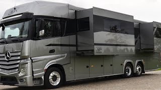 Größte Wohnmobile Europas STX 2021  3 Slideouts Mercedes Benz Actros 2021 Motorhome [upl. by Etteyniv]