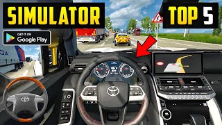 Top 5 Simulator Games For Android 2024 l car simulator games for android l car game [upl. by Ebby]