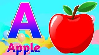 ABCD rhymes a for apple b for ball cartoon a for apple b for ball song video abcd cartoon video [upl. by Smiga]