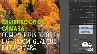 Tutoriales Lightroom  Cómo Calibrar Lightroom para que tus fotos se vean igual que en tu cámara [upl. by Hesketh630]